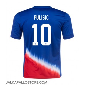 Yhdysvallat Christian Pulisic #10 Vieraspaita Copa America 2024 Lyhythihainen
